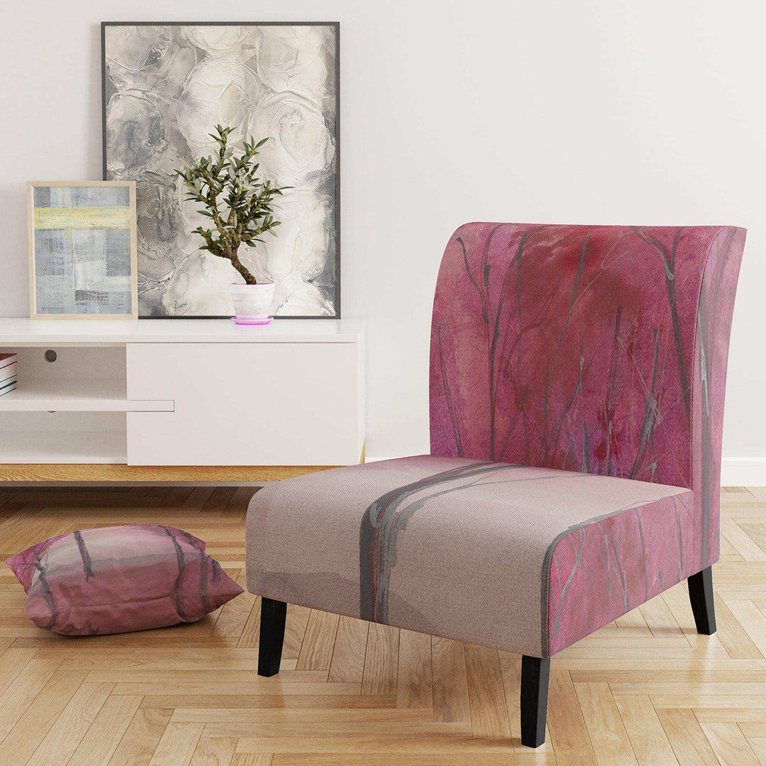 Shabby Pink Under the Trees Shabby Chic Accent Chair