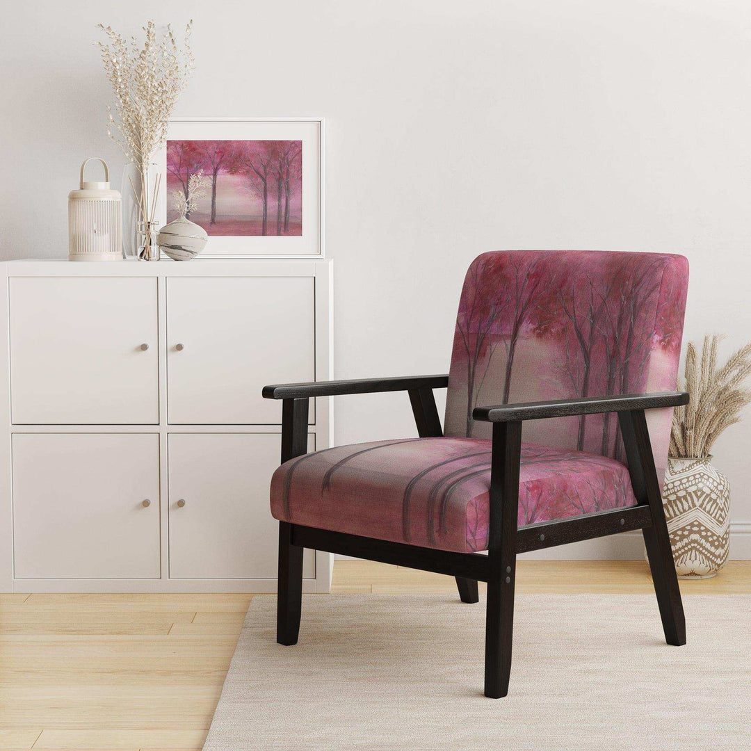 Shabby Pink Under the Trees Shabby Chic Accent Chair