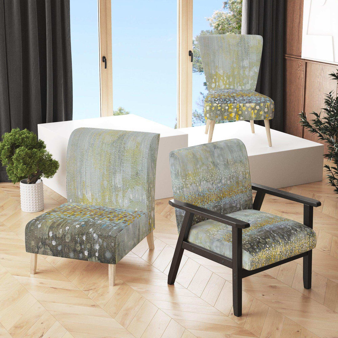 Glam Rain Abstract III Modern Accent Chair