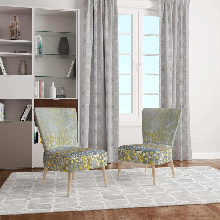 Glam Rain Abstract III Modern Accent Chair