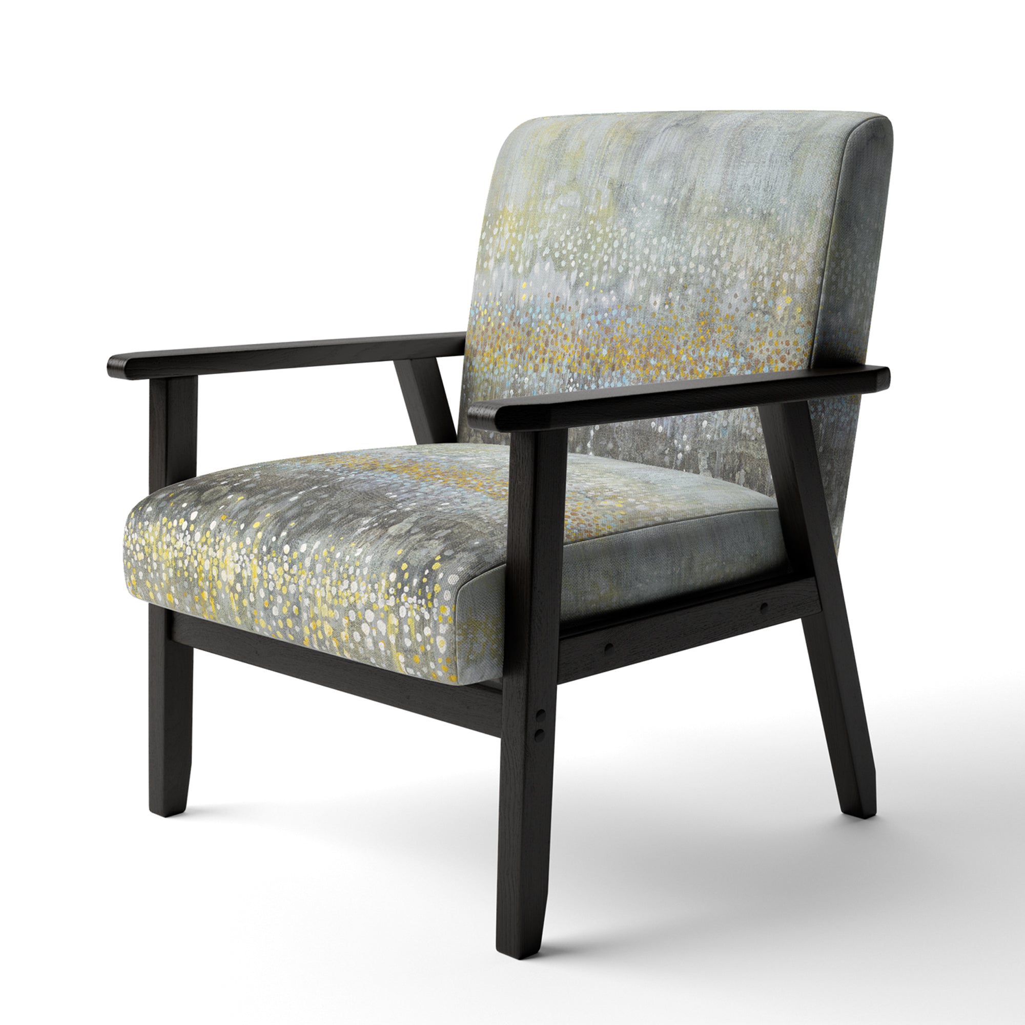 Glam Rain Abstract III Modern Accent Chair