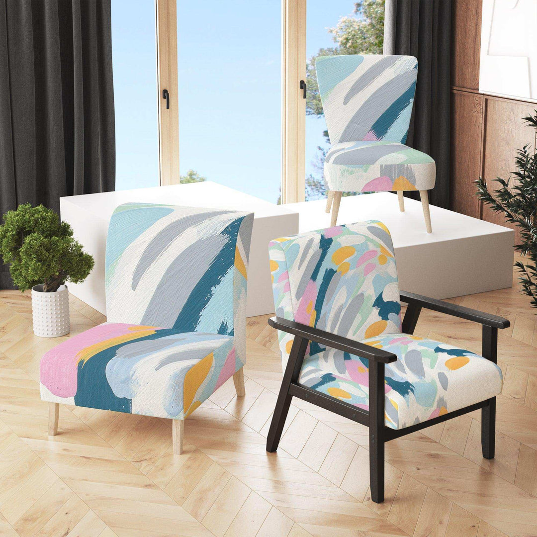 Geometric Vortex II Modern Accent Chair