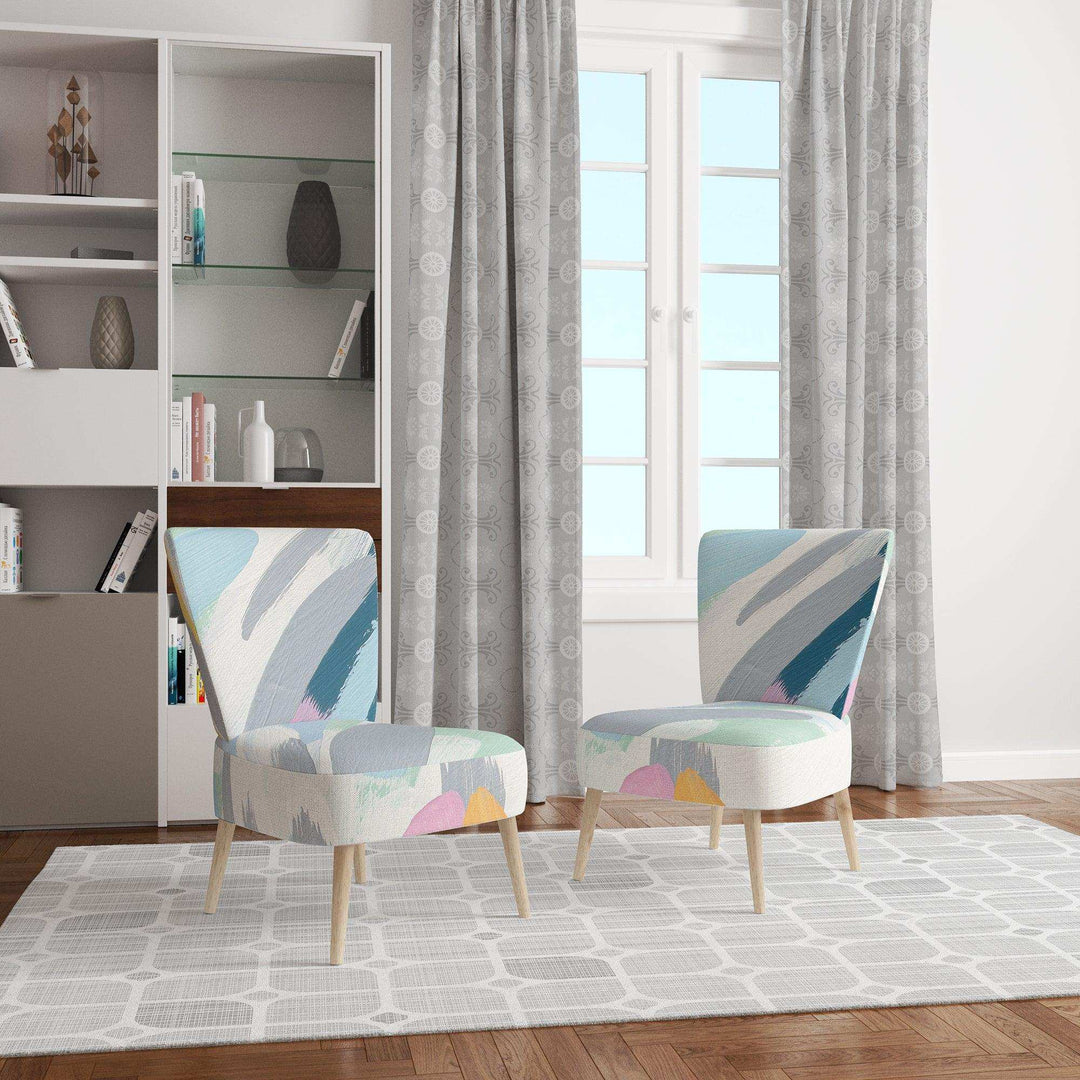 Geometric Vortex II Modern Accent Chair