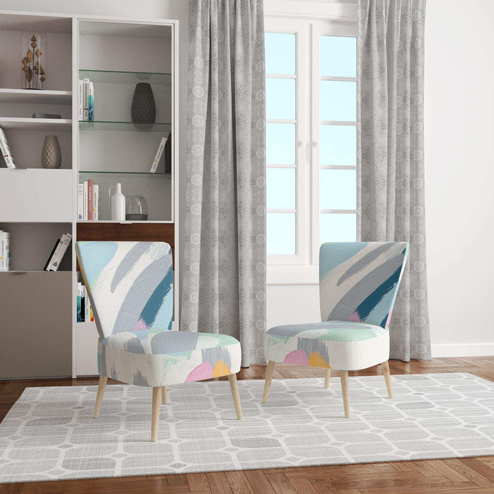 Geometric Vortex II Modern Accent Chair