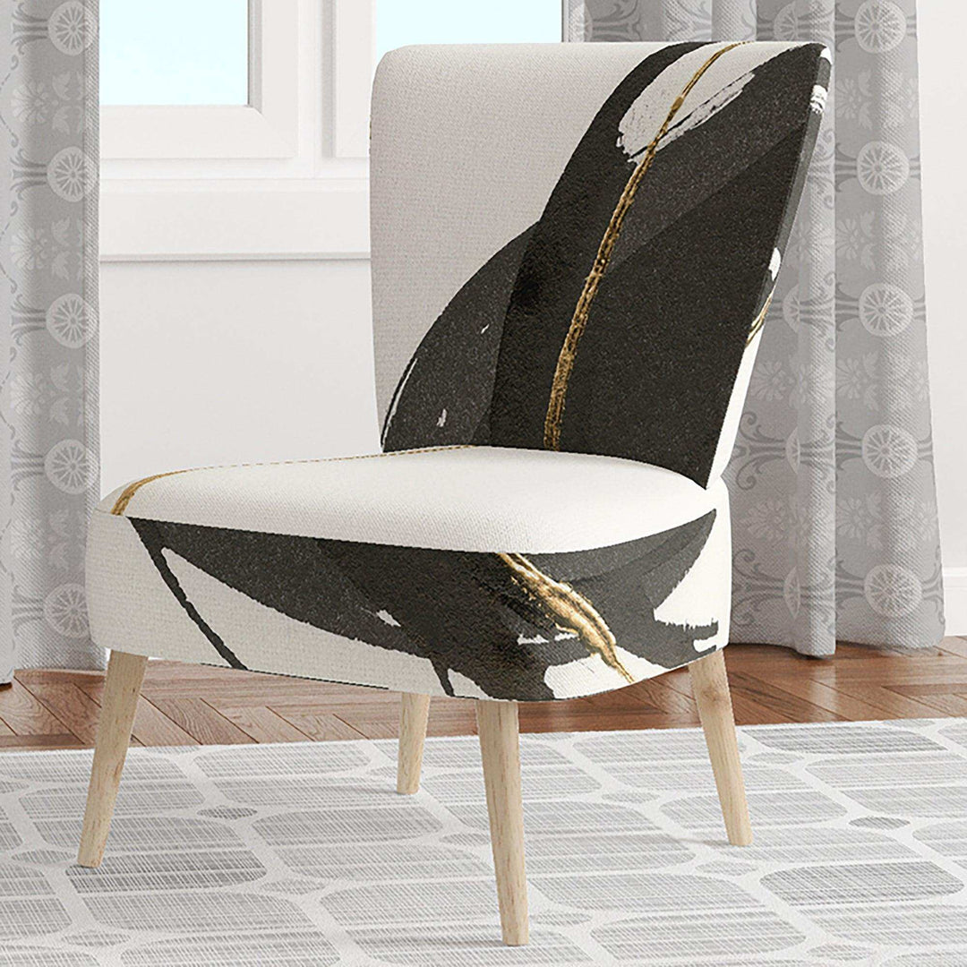 Gold Glamour Circle IV Glam Accent Chair