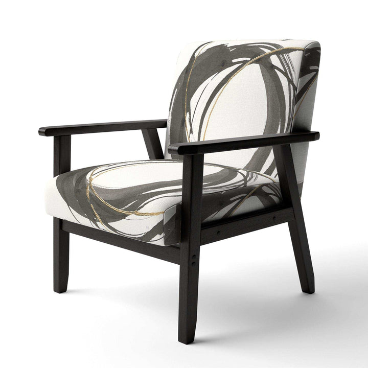 Gold Glamour Circle IV Glam Accent Chair