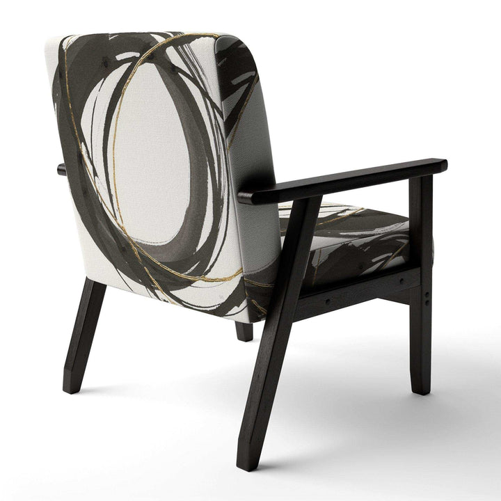 Gold Glamour Circle IV Glam Accent Chair