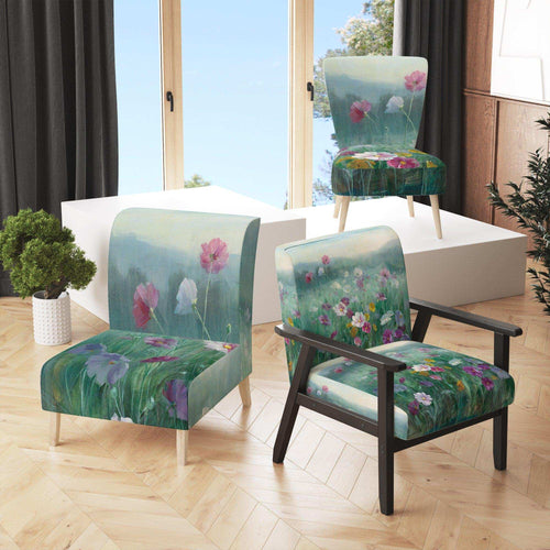 Flower field - Farmhouse Accent Chair
