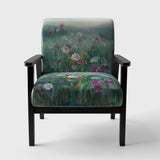 Flower field Floral Farmhouse Accent Chair