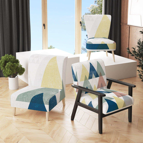 Geometrical Composition Triangles II - Modern Accent Chair