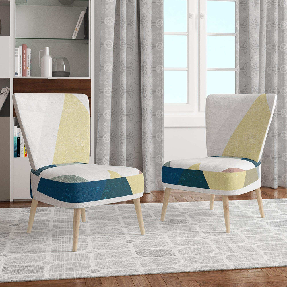 Geometrical Composition Triangles II Modern Accent Chair