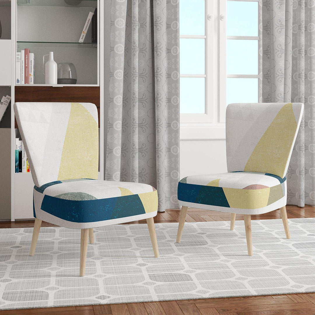Geometrical Composition Triangles II Modern Accent Chair