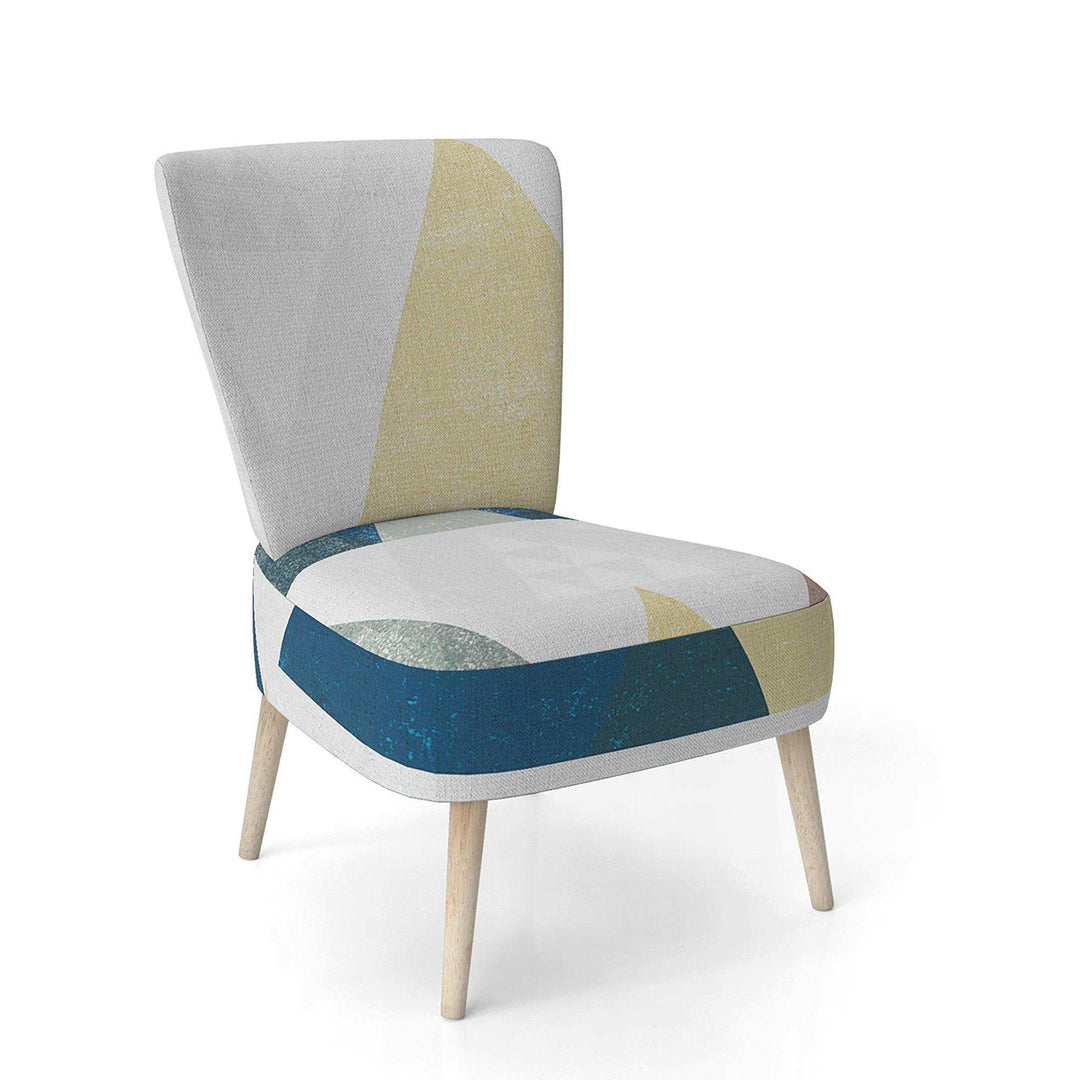 Geometrical Composition Triangles II Modern Accent Chair