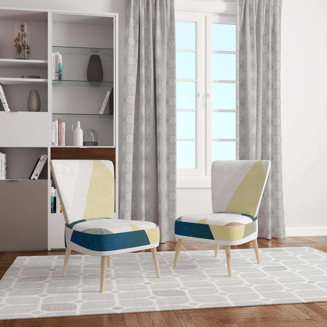 Geometrical Composition Triangles II Modern Accent Chair