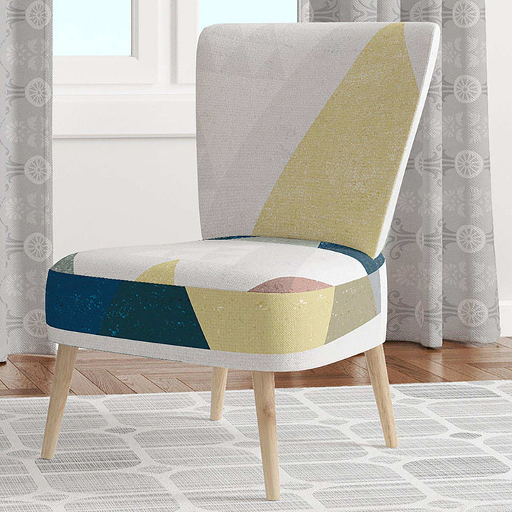 Geometrical Composition Triangles II Modern Accent Chair
