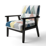 Geometrical Composition Triangles II Modern Accent Chair
