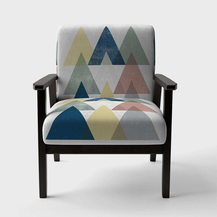 Geometrical Composition Triangles II Modern Accent Chair