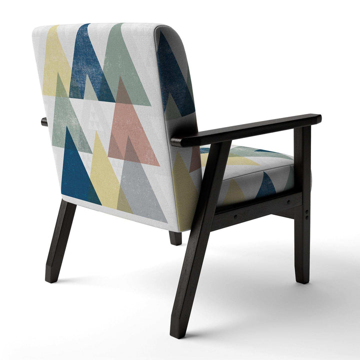 Geometrical Composition Triangles II Modern Accent Chair