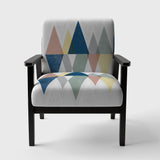 Geometrical Composition Triangles III Modern Accent Chair
