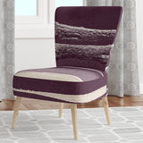 Shabby Watercolor on Purple IV Shabby Chic Accent Chair