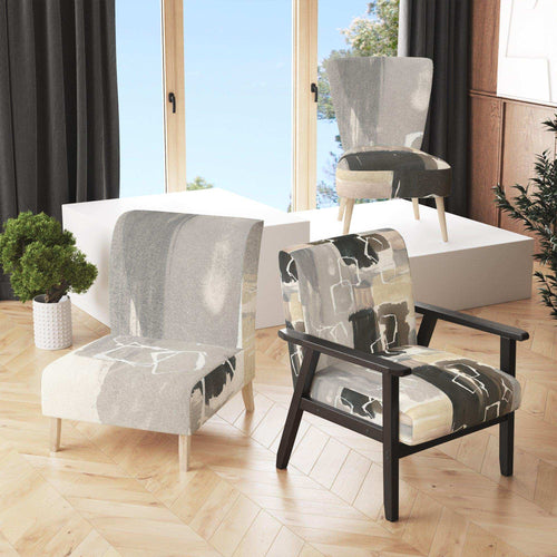 Glam Dancing shape I - Modern Accent Chair