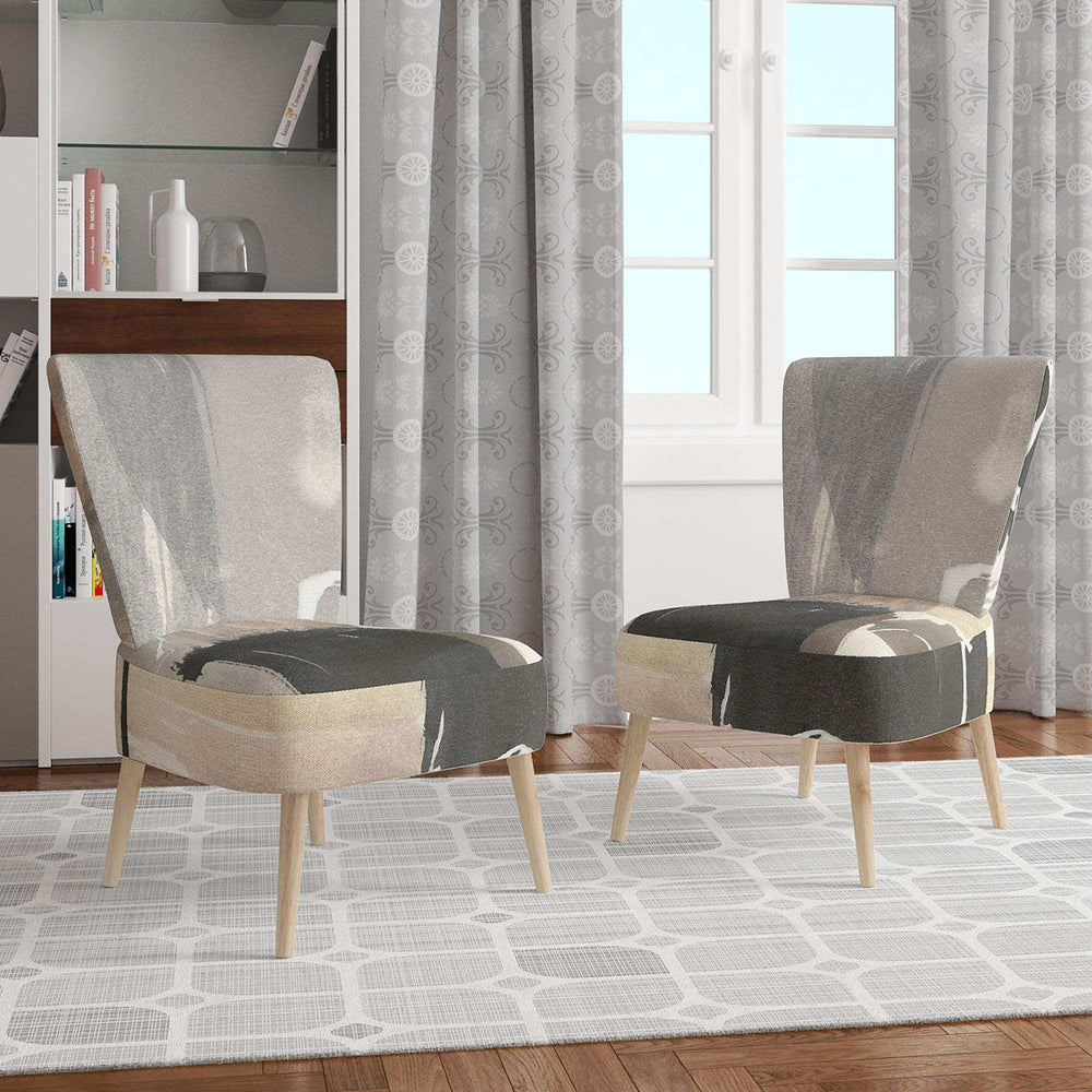 Glam Dancing shape I Modern Accent Chair