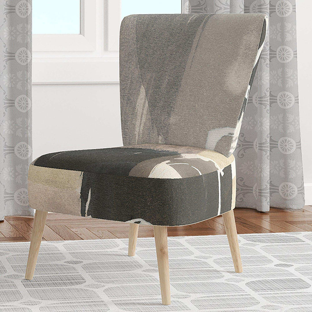 Glam Dancing shape I Modern Accent Chair