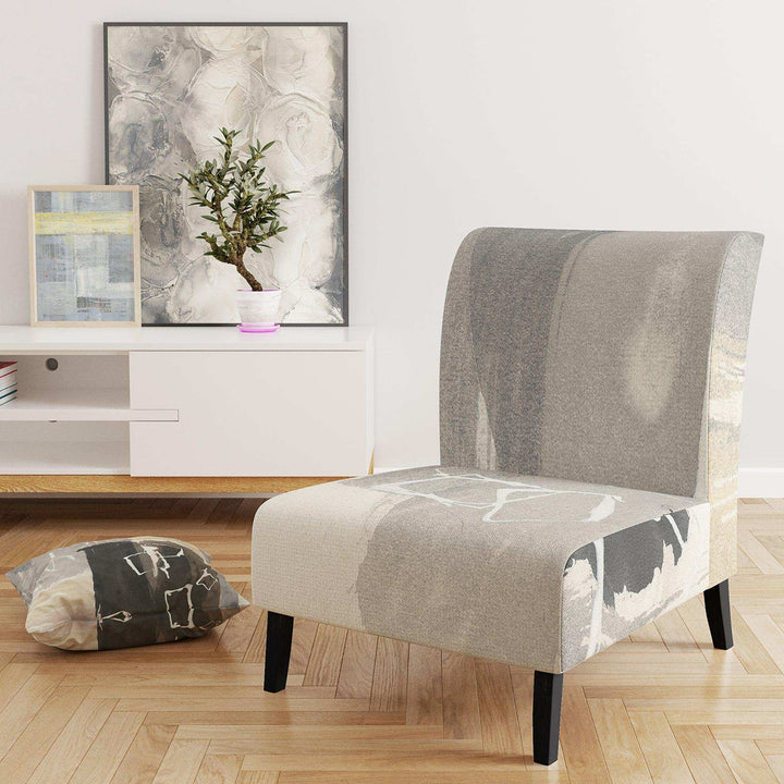 Glam Dancing shape I Modern Accent Chair