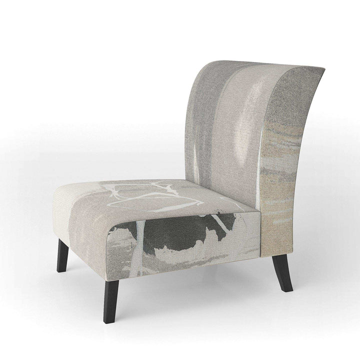Glam Dancing shape I Modern Accent Chair
