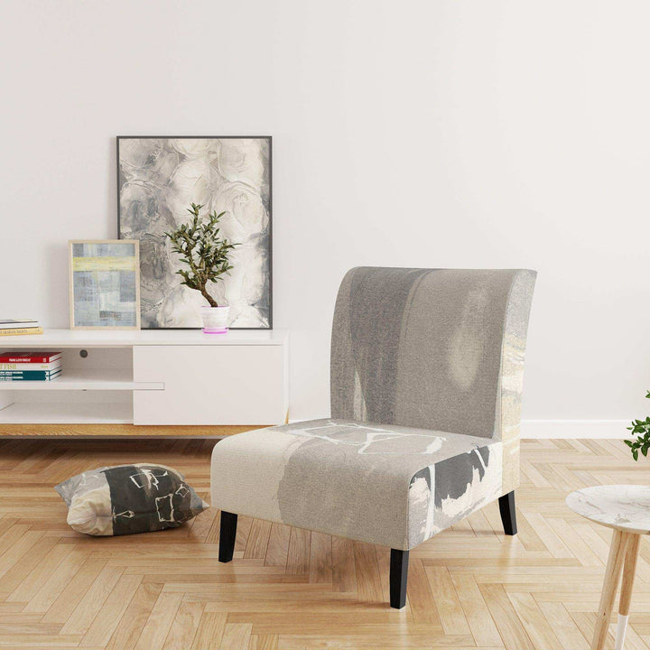 Glam Dancing shape I Modern Accent Chair