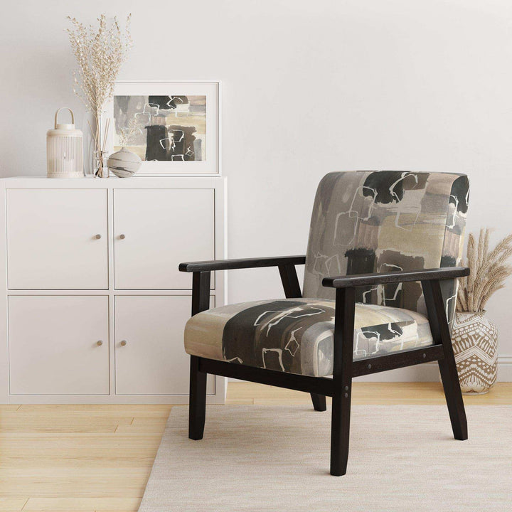 Glam Dancing shape I Modern Accent Chair