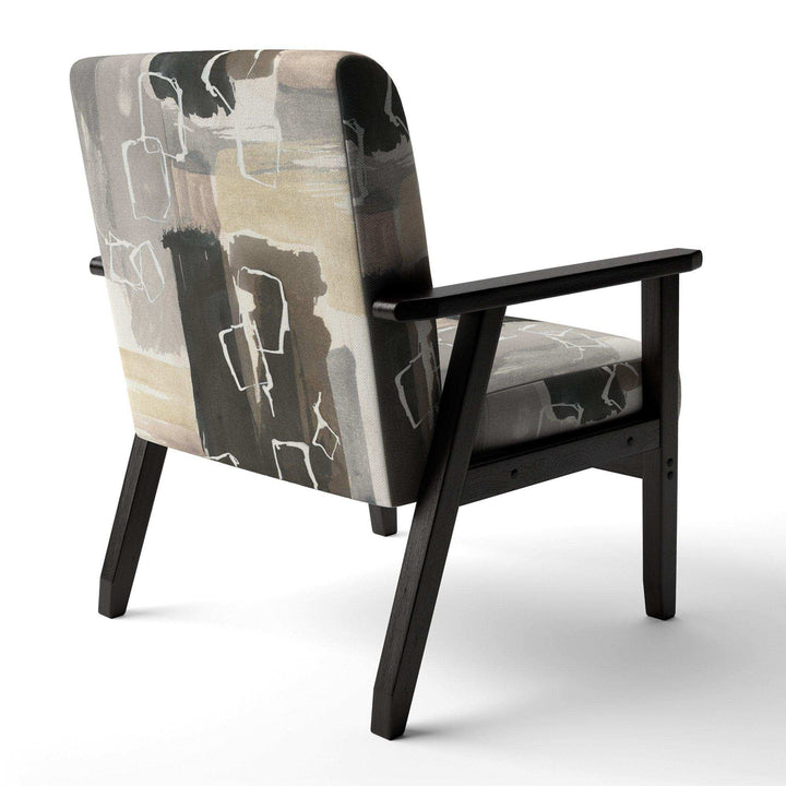Glam Dancing shape I Modern Accent Chair
