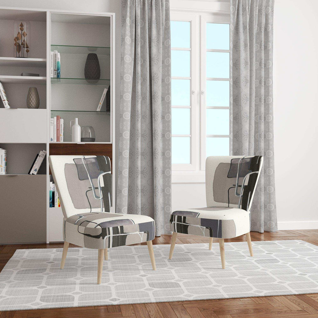 Glam Dancing shape IV Modern Accent Chair