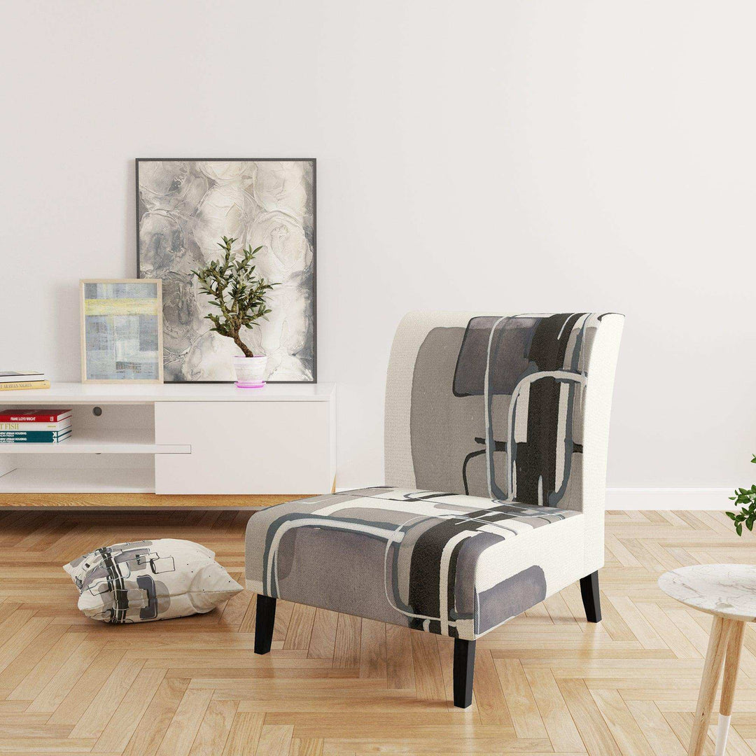 Glam Dancing shape IV Modern Accent Chair
