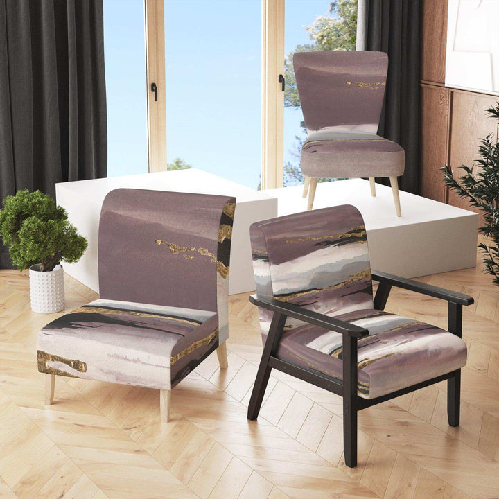 Purple Glam Storm I Glam &amp; Shabby Chic Accent Chair