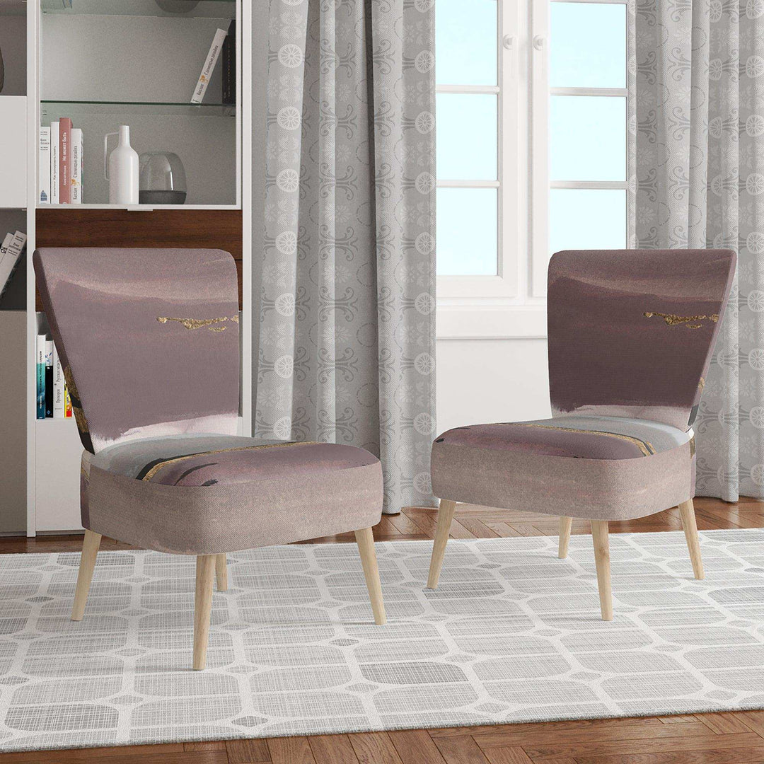 Purple Glam Storm I Glam &amp; Shabby Chic Accent Chair