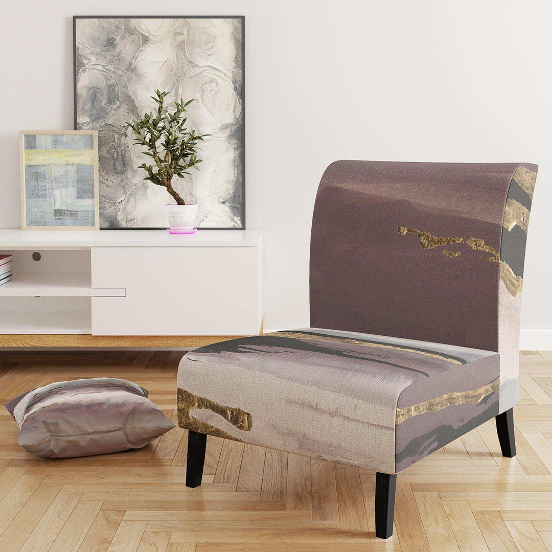Purple Glam Storm I Glam &amp; Shabby Chic Accent Chair