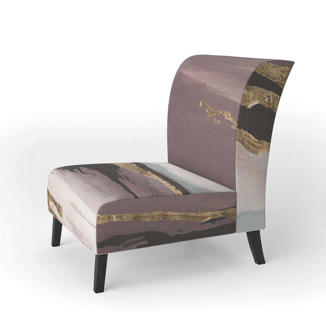 Purple Glam Storm I Glam &amp; Shabby Chic Accent Chair