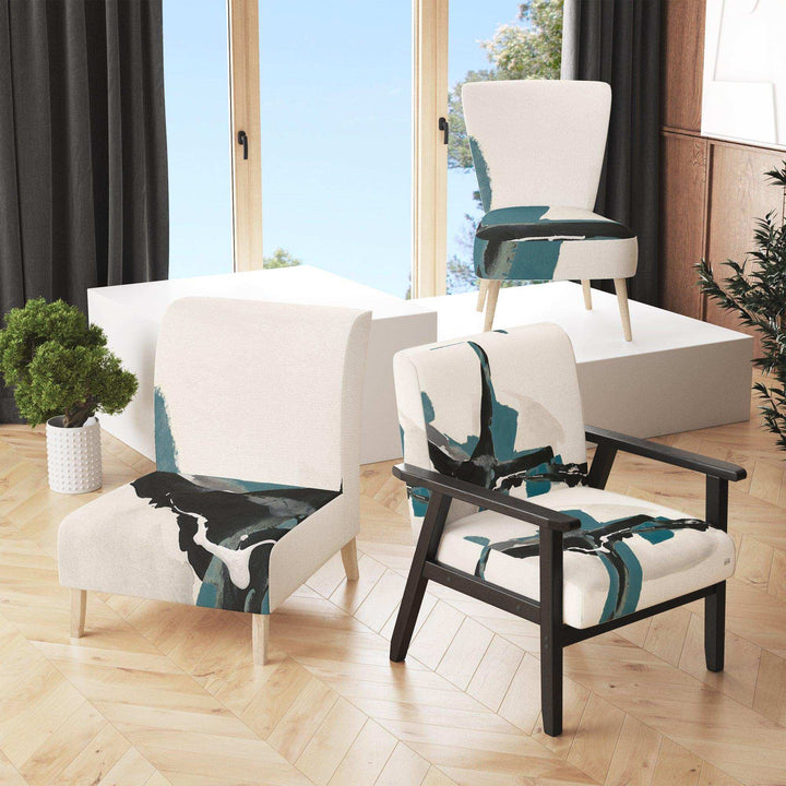 Glam Cerulean I Transitional Accent Chair