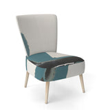 Glam Cerulean I Transitional Accent Chair