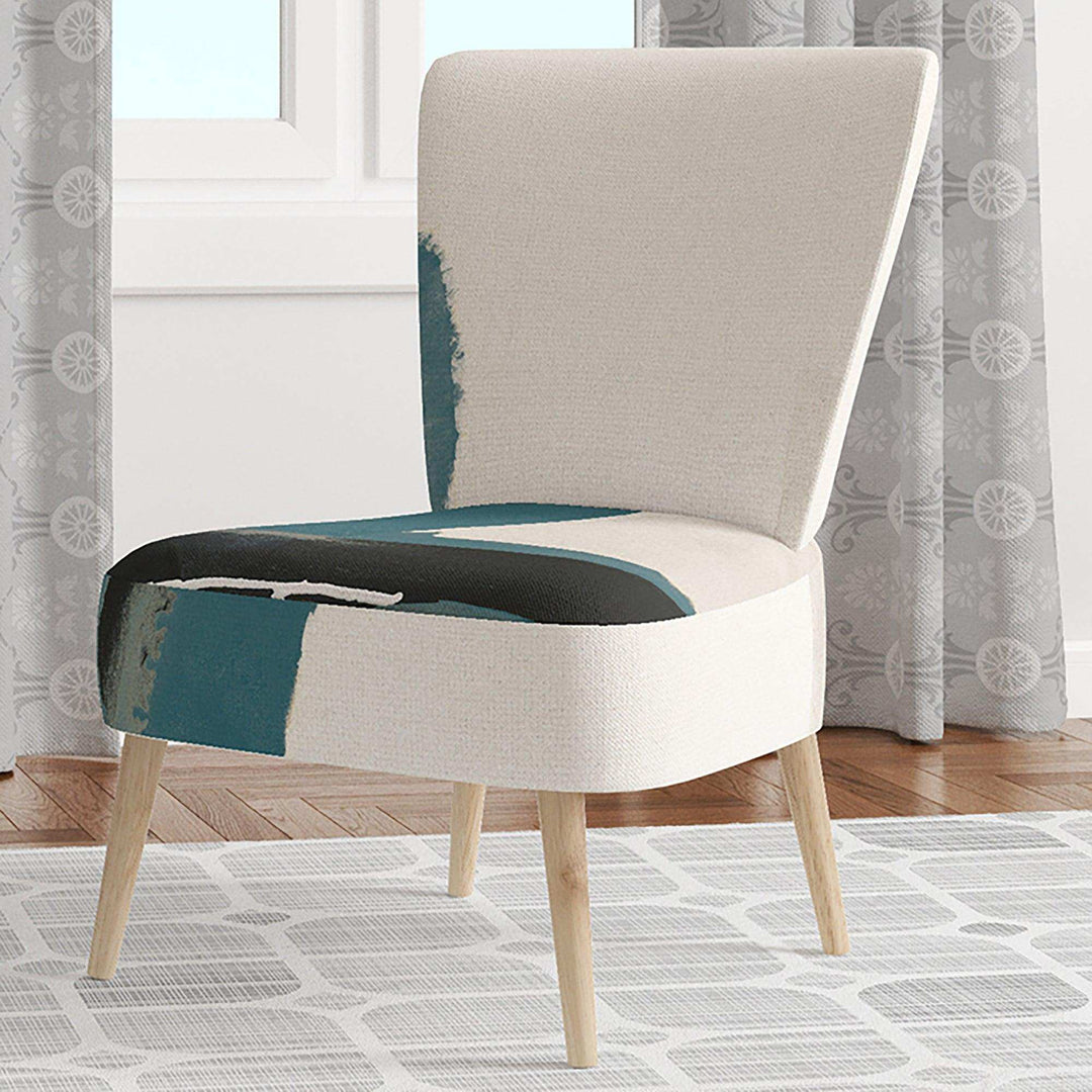Glam Cerulean I Transitional Accent Chair