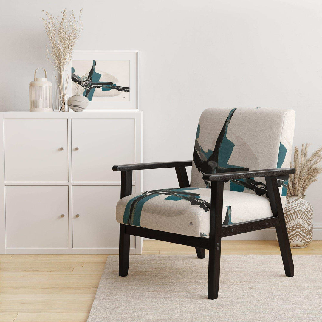 Glam Cerulean I Transitional Accent Chair