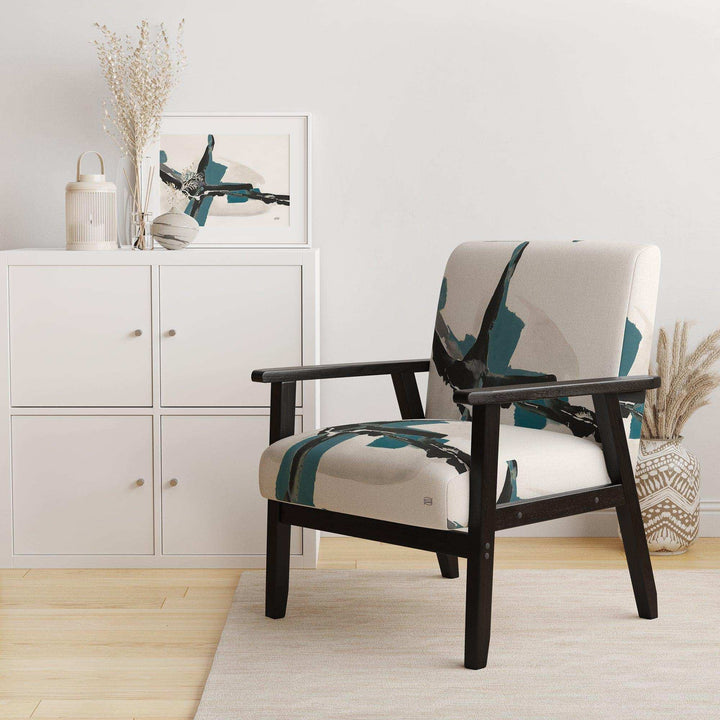 Glam Cerulean I Transitional Accent Chair