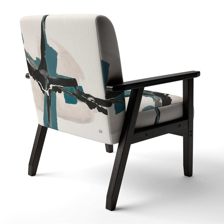 Glam Cerulean I Transitional Accent Chair