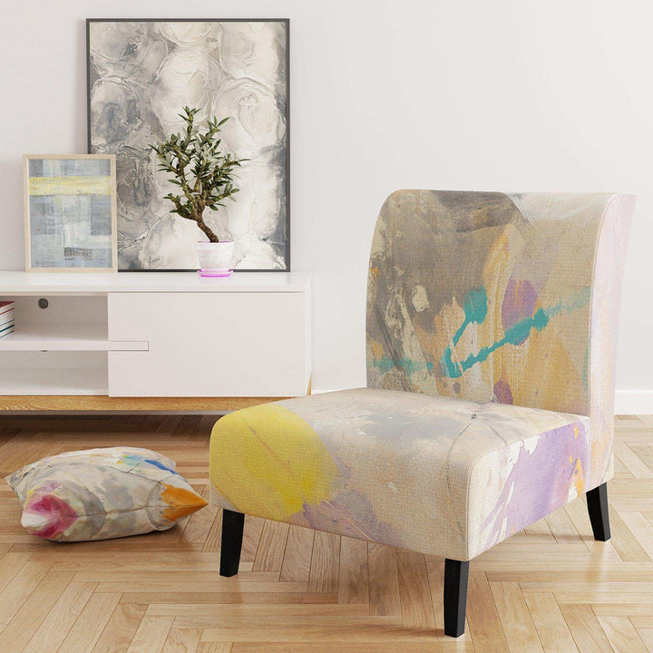 Spring Minimalist Confetti I Modern Accent Chair
