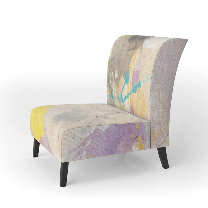 Spring Minimalist Confetti I Modern Accent Chair
