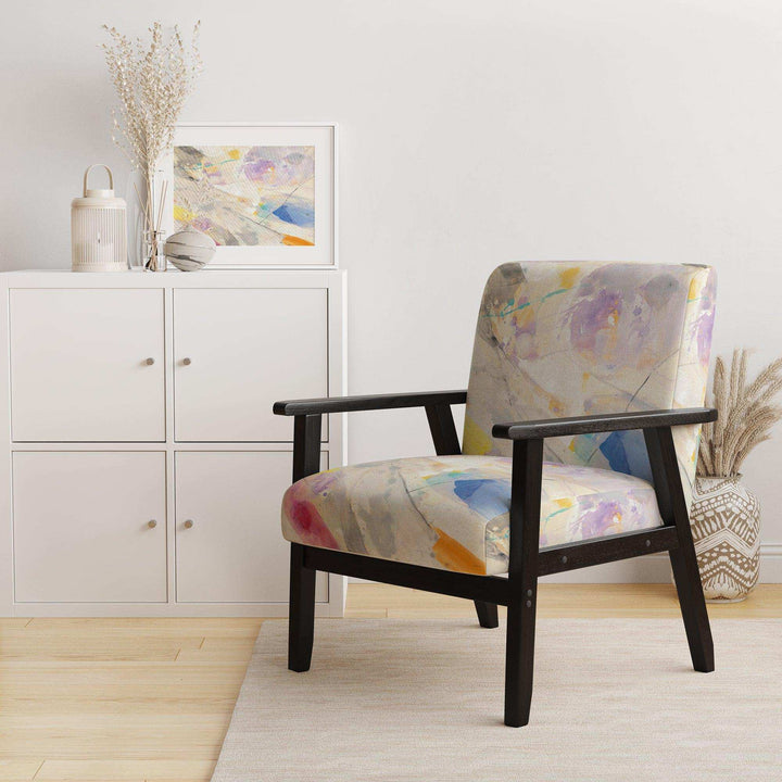Spring Minimalist Confetti I Modern Accent Chair