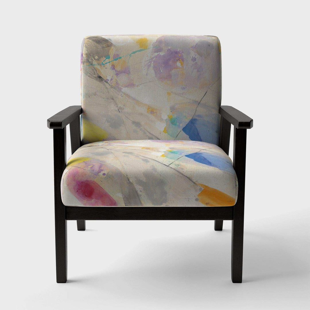 Spring Minimalist Confetti I Modern Accent Chair