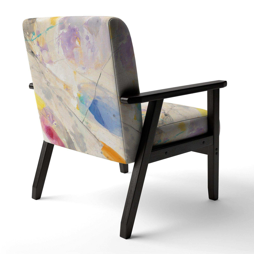 Spring Minimalist Confetti I Modern Accent Chair