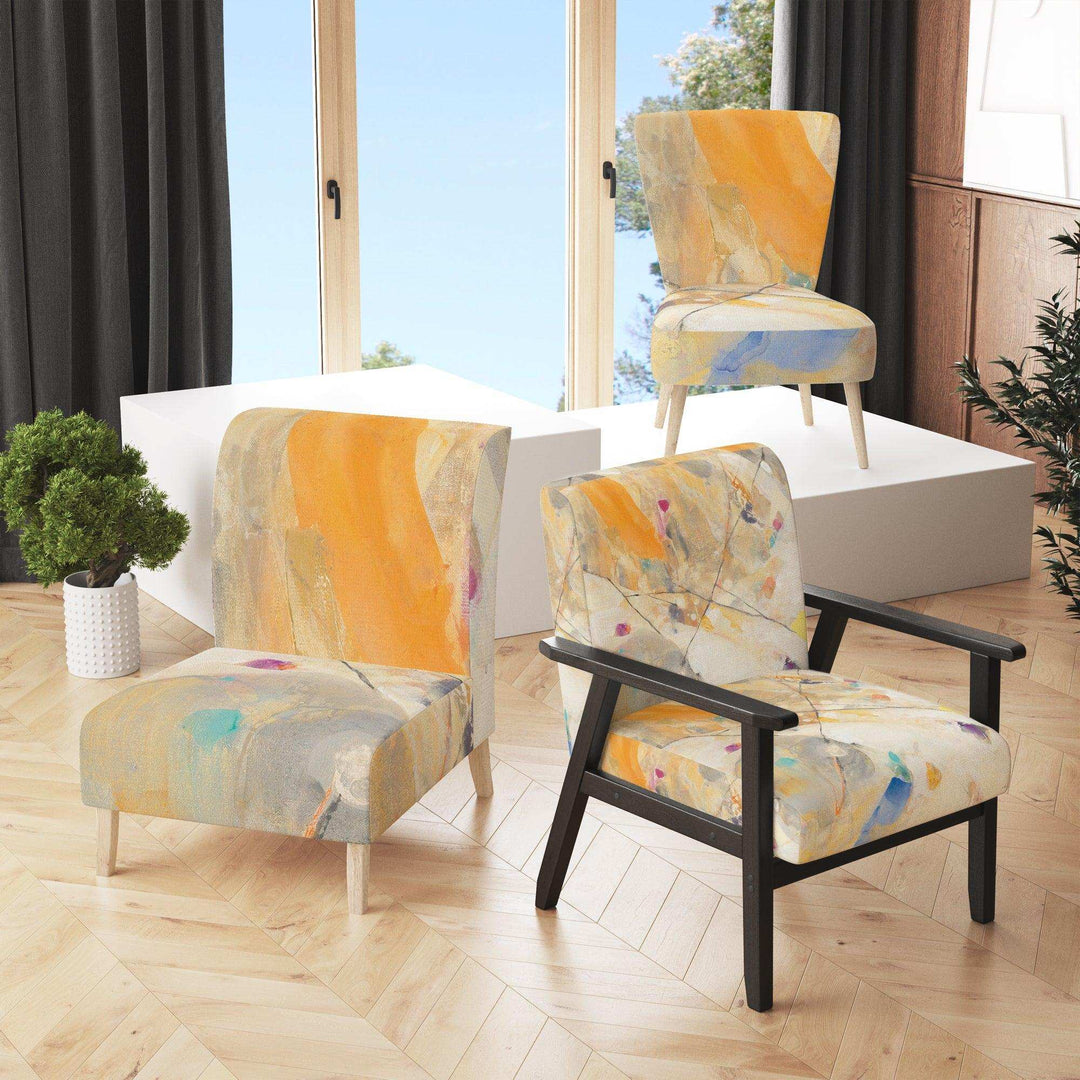 Spring Minimalist Confetti II Modern Accent Chair
